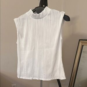 White Sleeveless Top